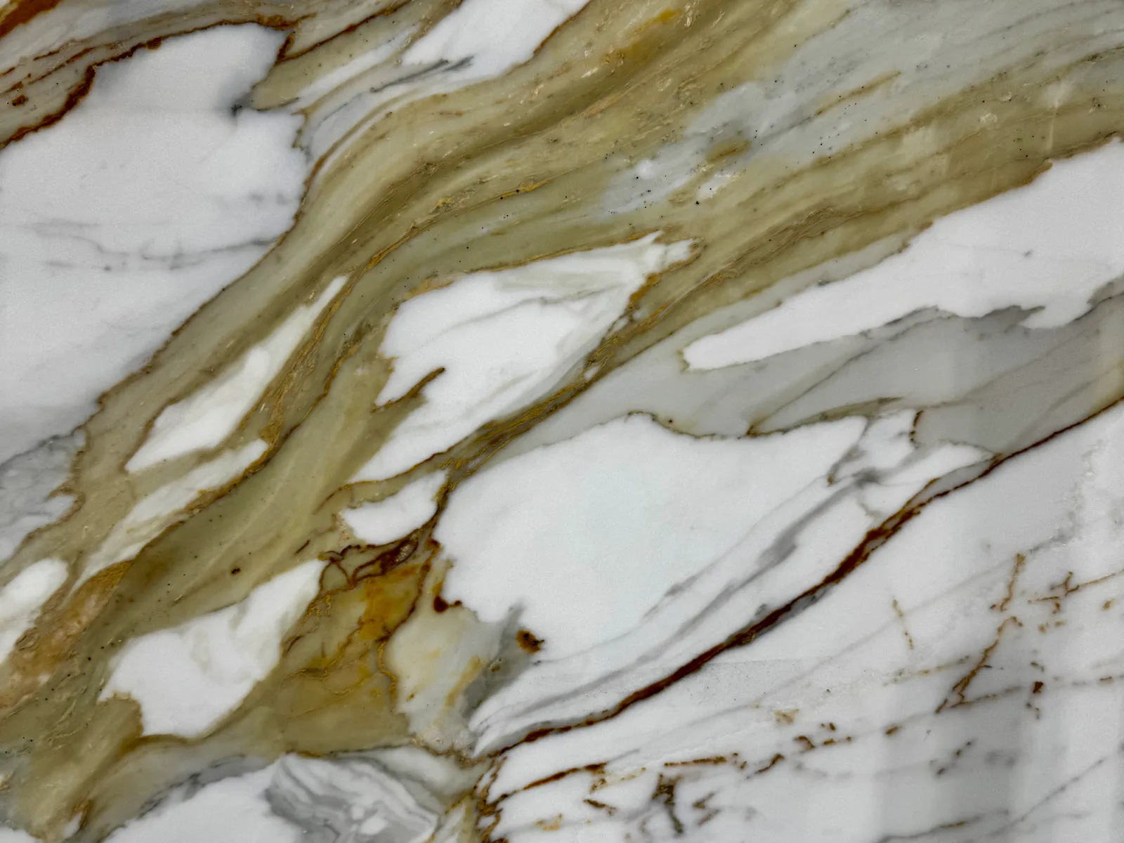 Close-up of a marble slab surface