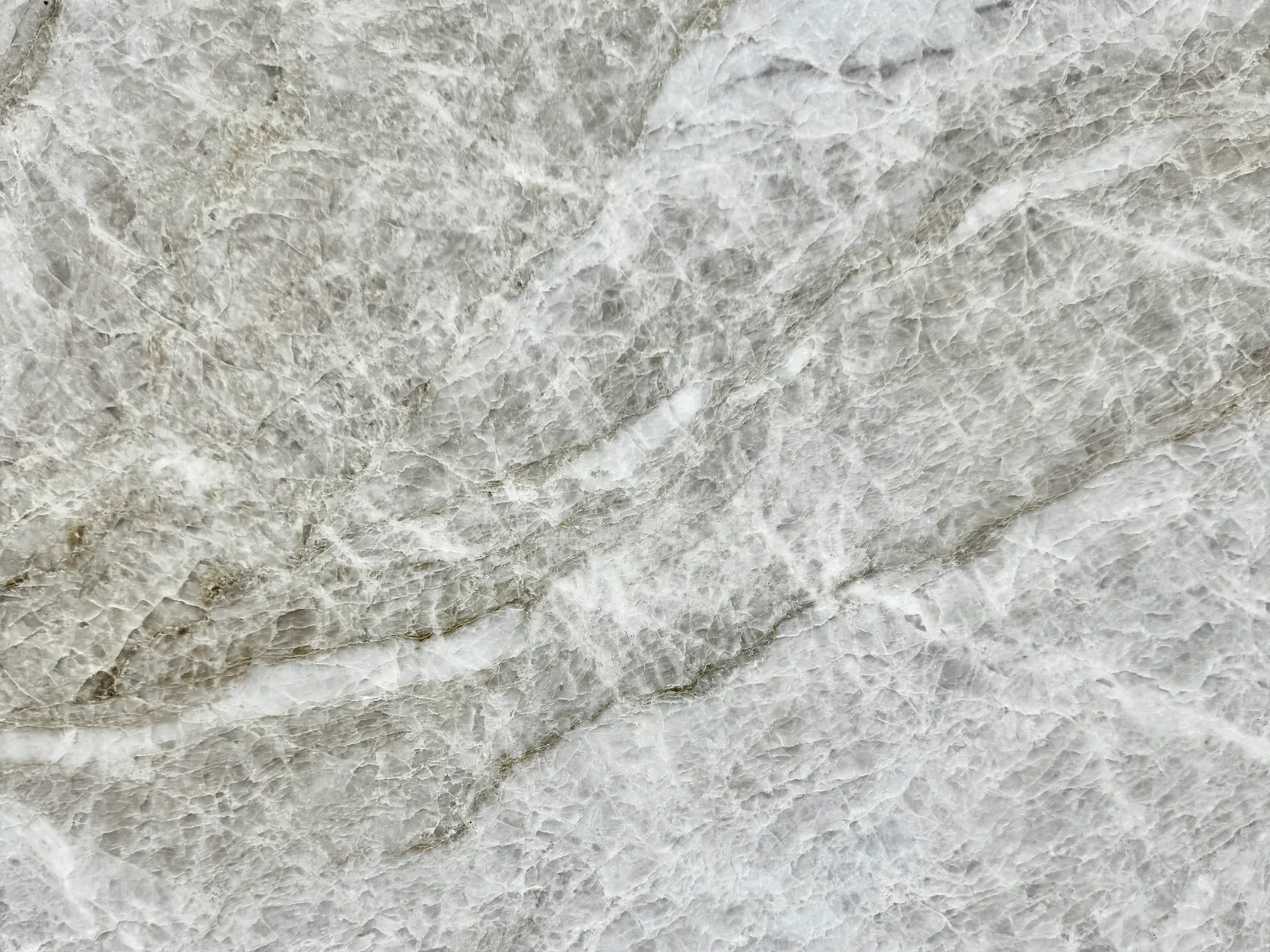 Close-up of a quartzite slab surface