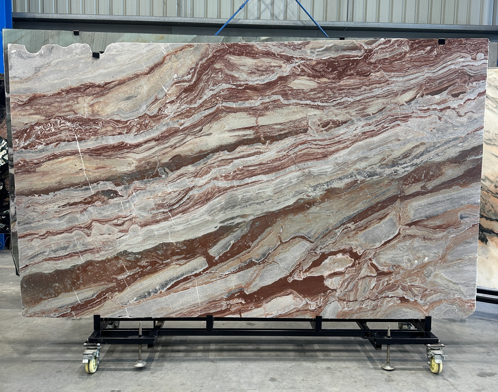 Arabescato Orobico Rosso full slab